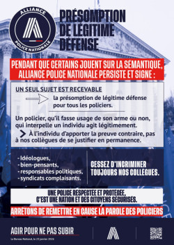 PRÉSOMPTION DE LÉGITIME DÉFENSE