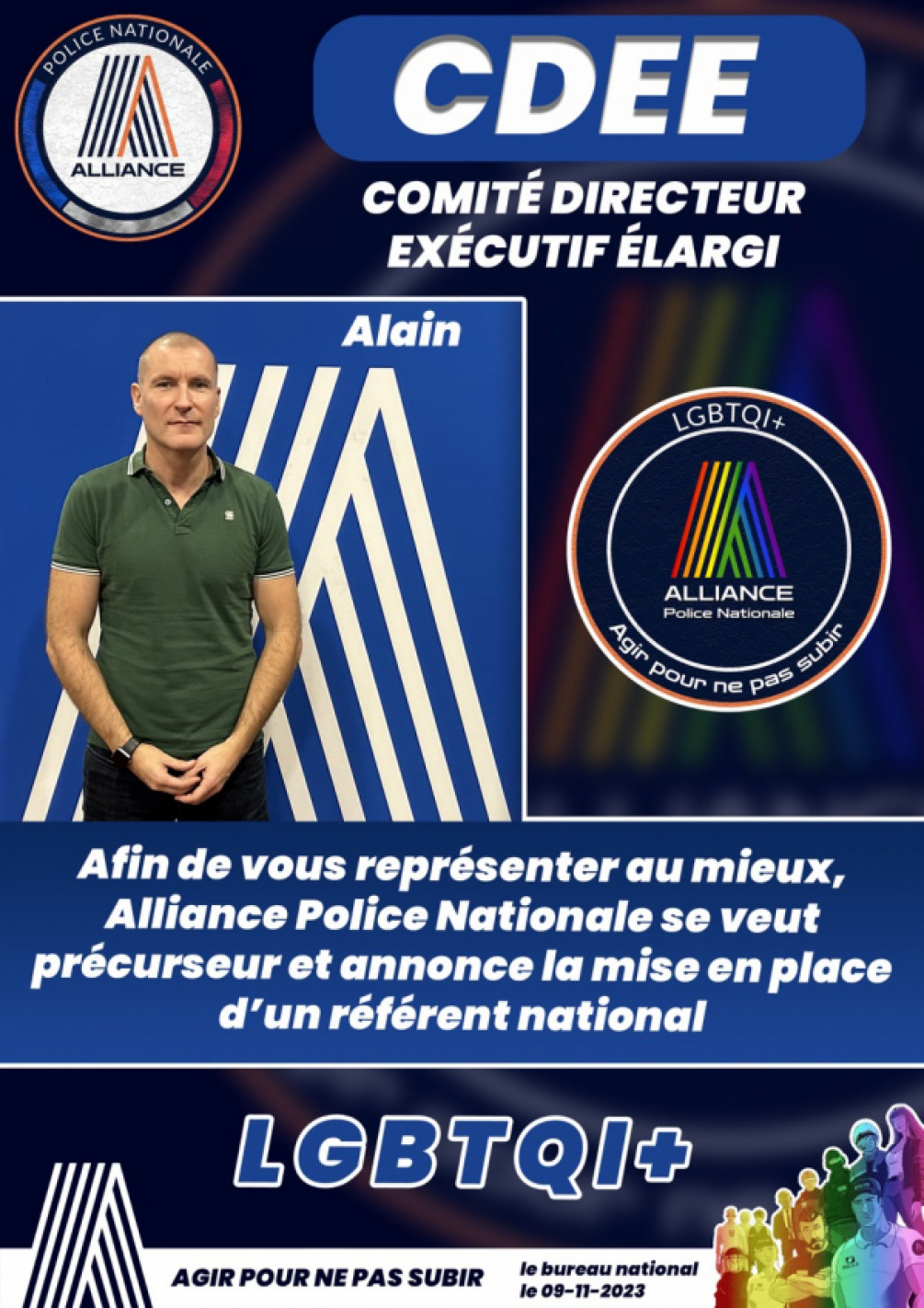 Comité Directeur Exécutif Élargi : Mise en place d'un référent national LGBTQI+ !
