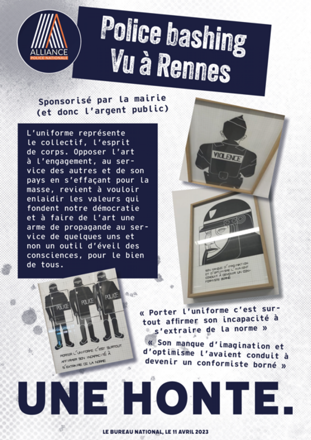 Police bashing vu à Rennes : une honte !